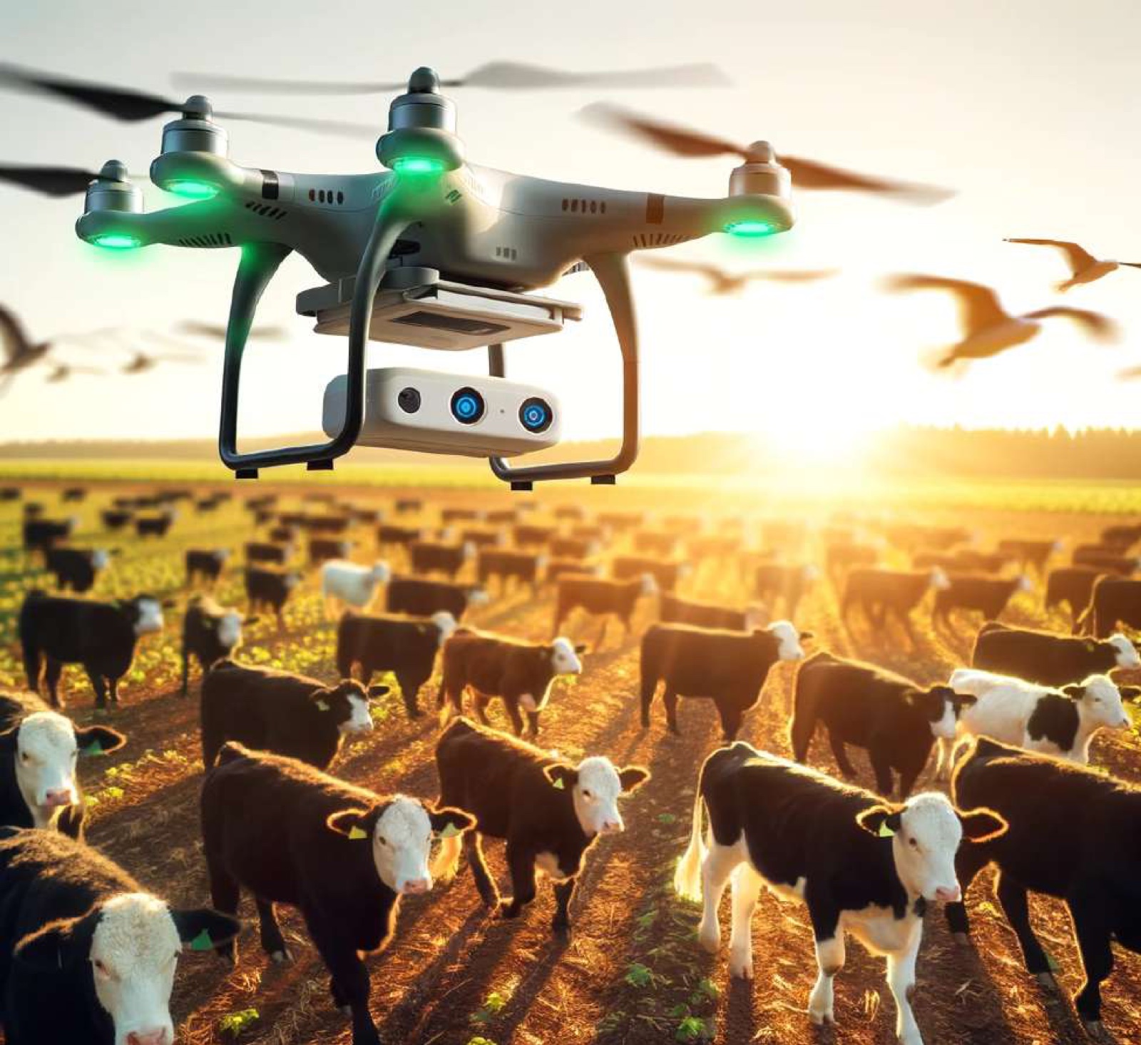 Aerial herd monitoring across open grazing areas